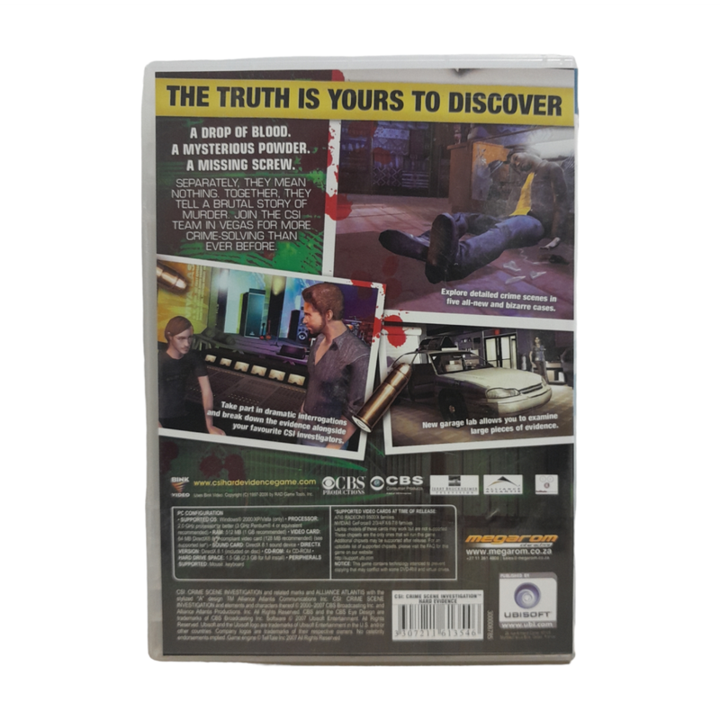CSI: Crime Scene Investigation - Hard Evidence PC (DVD)