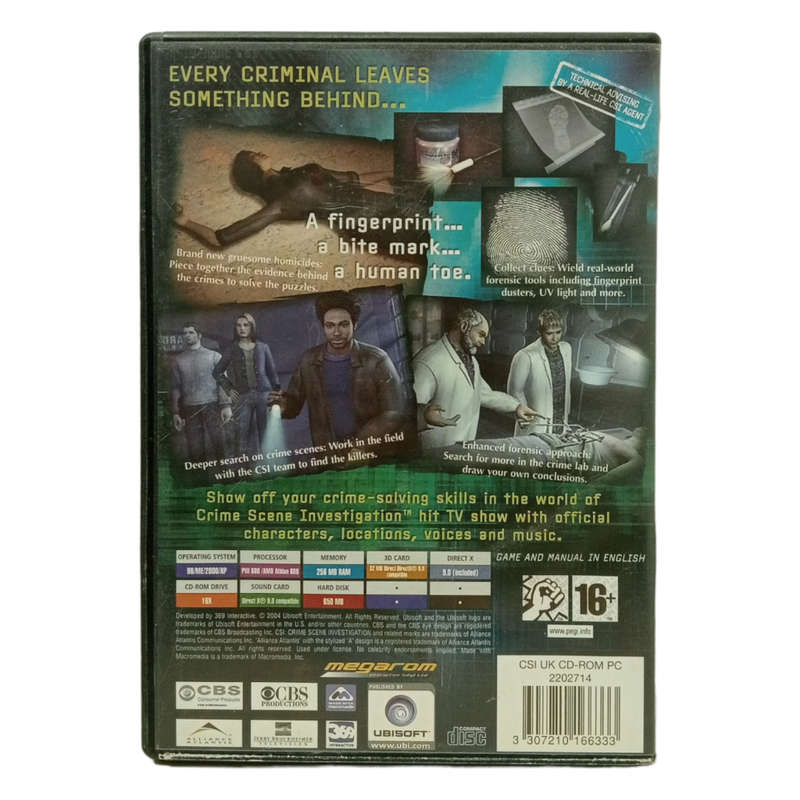 CSI: Crime Scene Investigation - Dark Motives PC (CD)