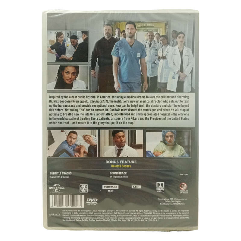 New Amsterdam - Season One DVD [Factory Sealed]