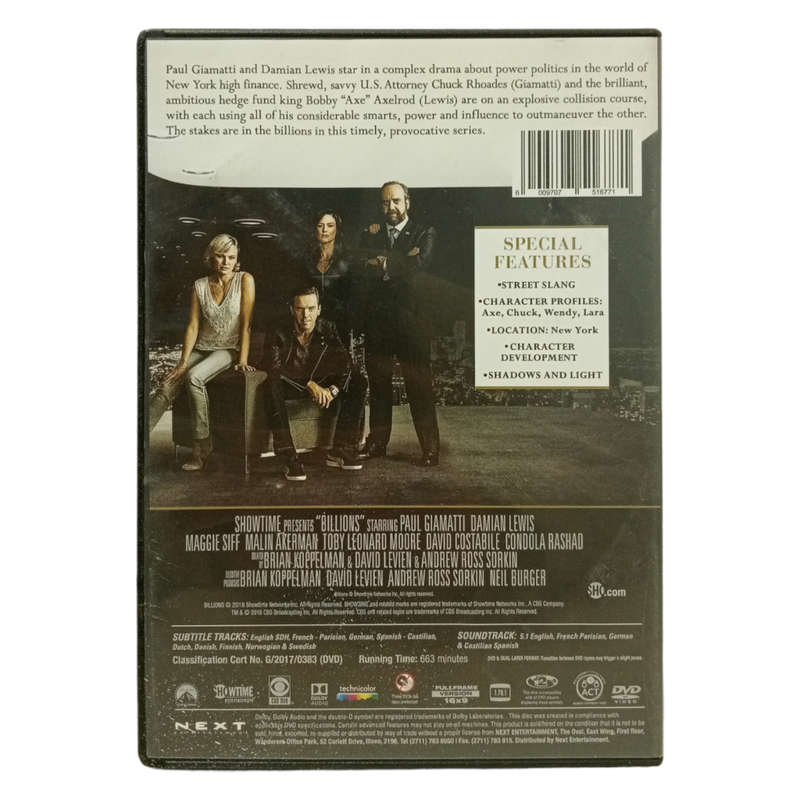 Billions - Season One DVD