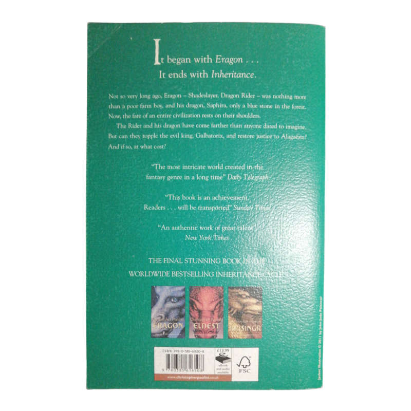 Eldest and Inheritance by Christopher Paolini Softcover