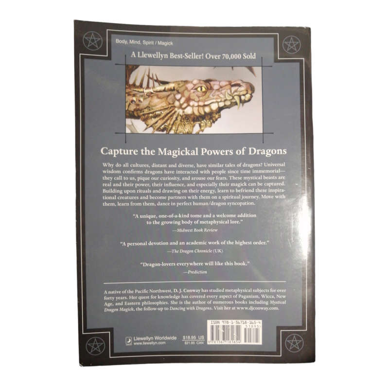 2007 Dancing With Dragons- Invoke Their Ageless Wisdom And Power by D. J. Conway First Edition Softc