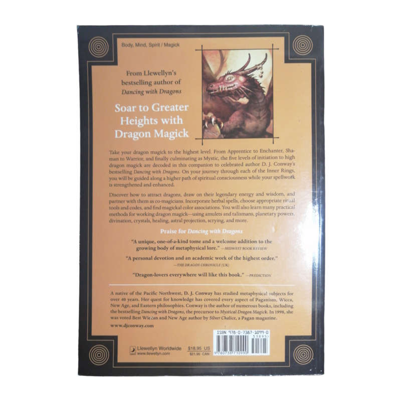 2007 Mystical Dragon Magick- Teachings Of The Five Inner Rings by D. J. Conway First Edition Softcov