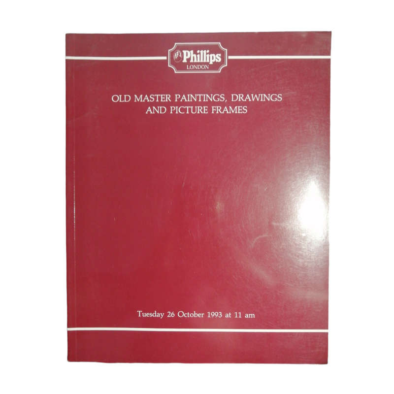 1993 Phillips Old Master Paintings, Drawings And Picture Frames Auction Catalog Softcover