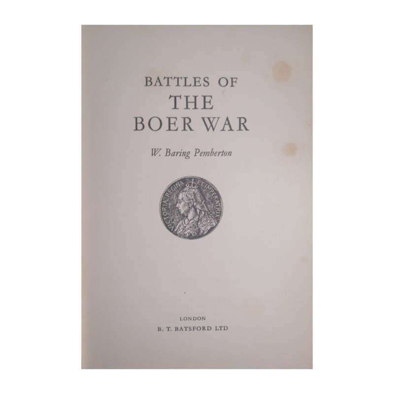 1964 Battles Of The Boer War by W. Baring Pemberton Hardcover w/ Dustjacket