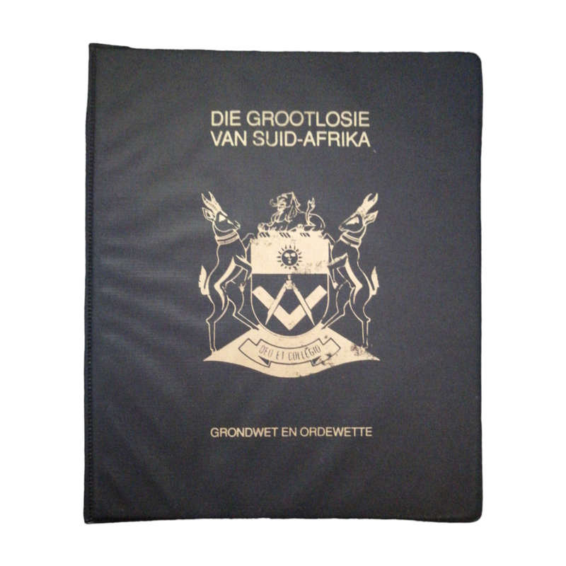1994 The Grand Lodge Of Southern Africa- Consitution And Laws Hardcover w/o Dustjacket