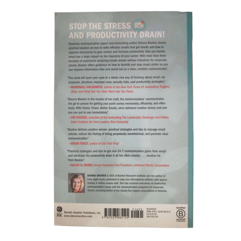 2019 Faster, Fewer, Better Emails by Dianna Booher Softcover