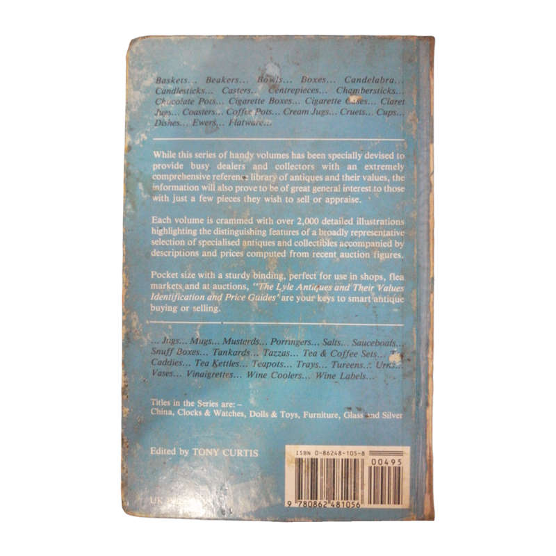 1988 The Lyle Antiques And Their Values- Silver Hardcover w/o Dustjacket