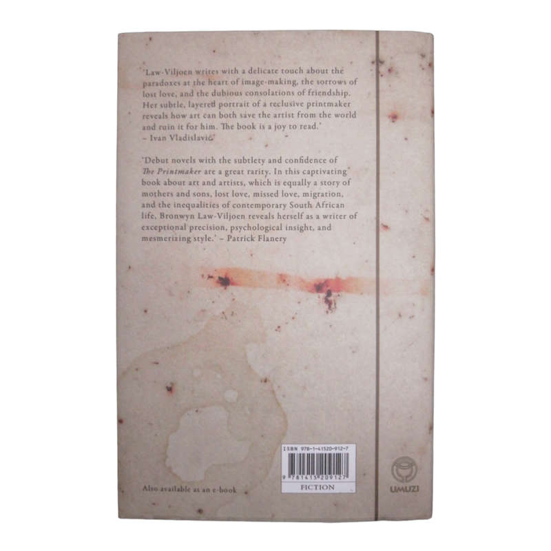 2016 The Printmaker by Bronwyn Law-Viljoen First Edition Hardcover w/ Dustjacket