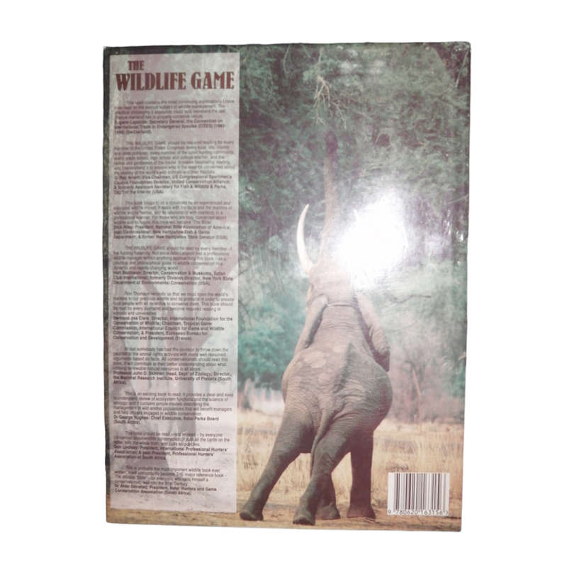 1992 The Wildlife Game by Ron Thomson Hardcover w/ Dustjacket Signed by Author