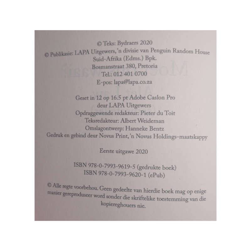 2020 Moet Ons Waai by Alet Law Softcover
