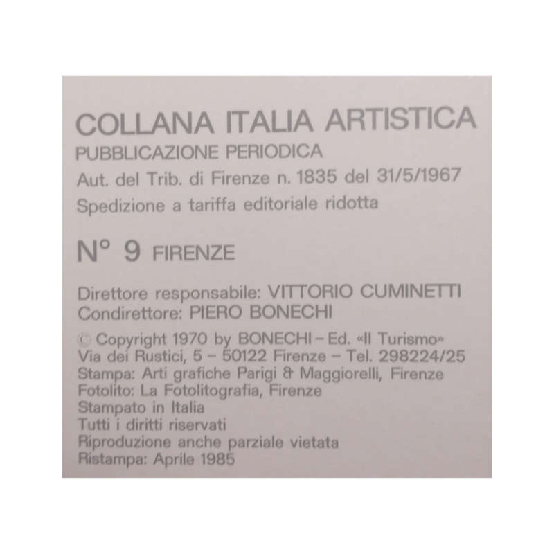 1985 Florence- 280 Color Photos Softcover
