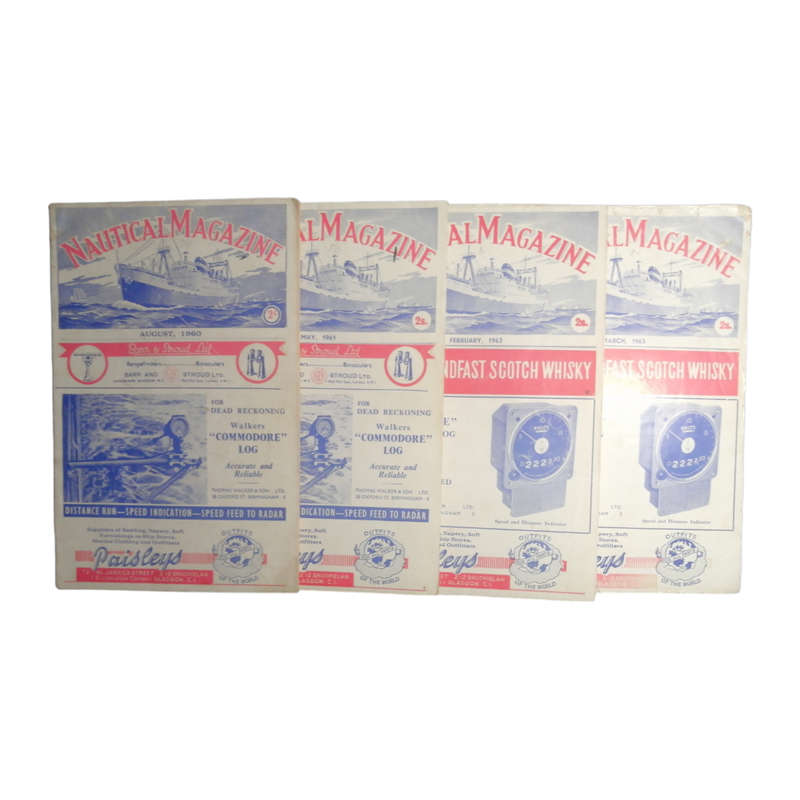 The Nautical Magazine 9 Issue set- July 1948, April-May 1949, April-May 1950, August 1960, May 1961,