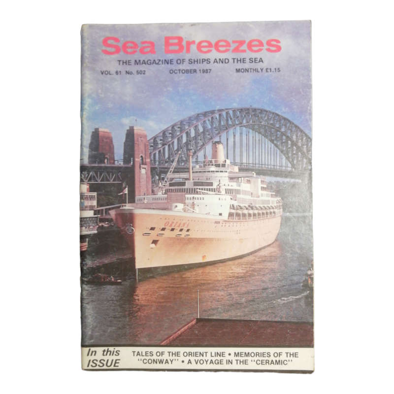 Sea Breezes Magazines 6 Issue Set- February 1975, , March 1979, October 1987, March 1988, February 1