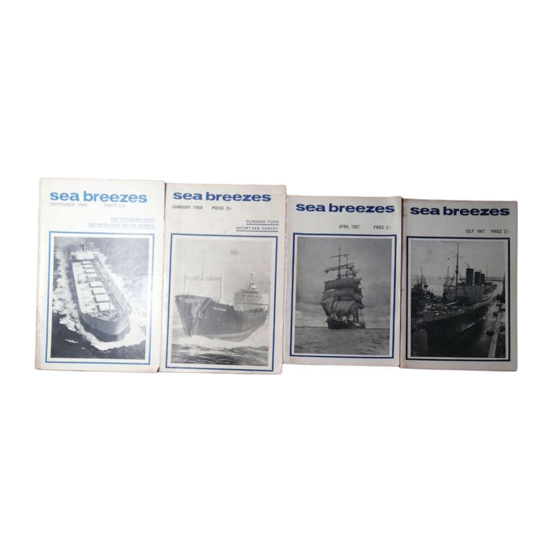 Sea Breezes Magazines 8 Issue Set- April 1967, July 1967, January 1968, September 1969, February 197