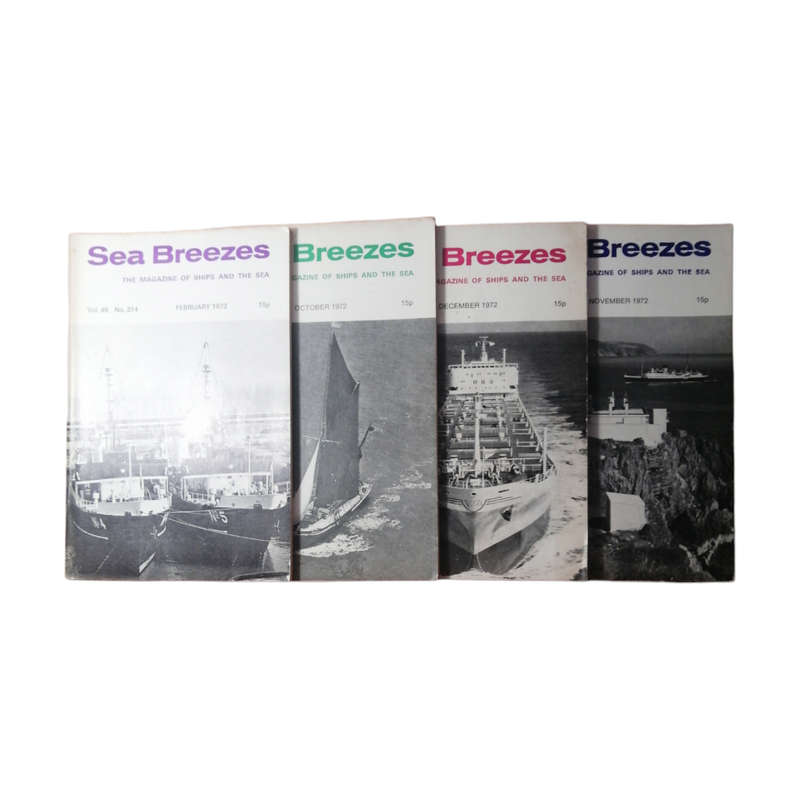 Sea Breezes Magazines 8 Issue Set- April 1967, July 1967, January 1968, September 1969, February 197