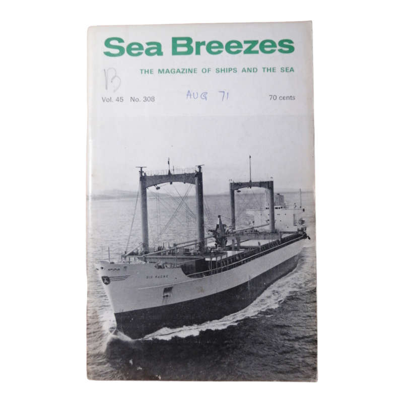 1971 Sea Breezes Magazines 8 Issue Set- February-September Softcover