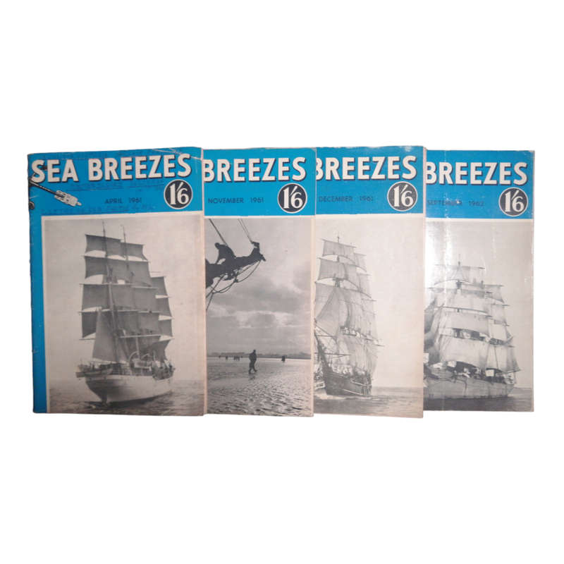 Sea Breezes Magazines 8 Issue Set- December 1954, July 1960, February-April 1961, November-December