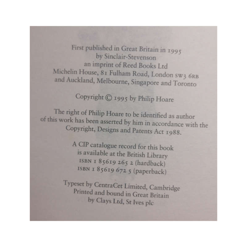 1995 Noel Coward- A Biography by Philip Hoare Hardcover w/ Dustjacket