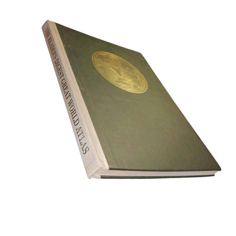 1975 The Reader`s Digest Great World Atlas Hardcover w/o Dustjacket