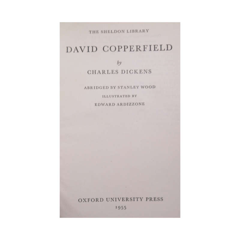 1955 David Copperfield by Charles Dickens Hardcover w/o Dustjacket