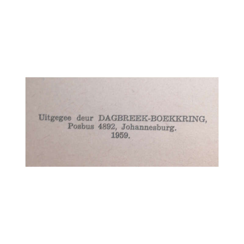 1959 Die Nag Het Sterre by Nan Henning Hardcover w/o Dustjacket