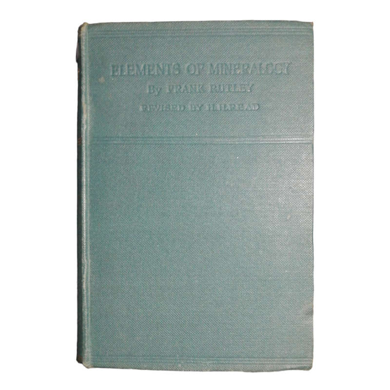1926 Elements Of Mineralogy by Frank Rutley Hardcover w/o Dustjacket