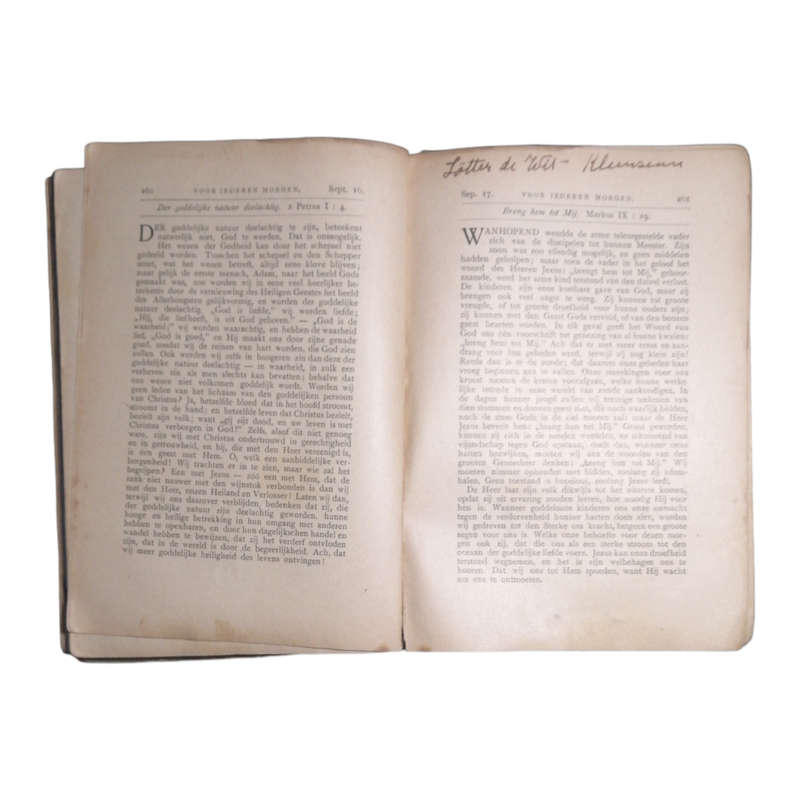 1865 Voor Lederen Morgen Dagboek by C. H. Spurgeon Hardcover w/o Dustjacket