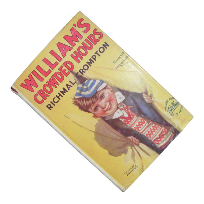 1951 William`s Crowded Hours by Richmal Crompton Hardcover w/Dustjacket