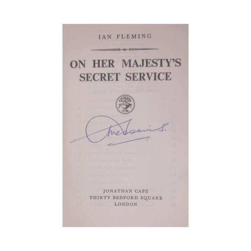 1964 On Her Majesty`s Secret Service by Ian Fleming Hardcover w/o Dustjacket