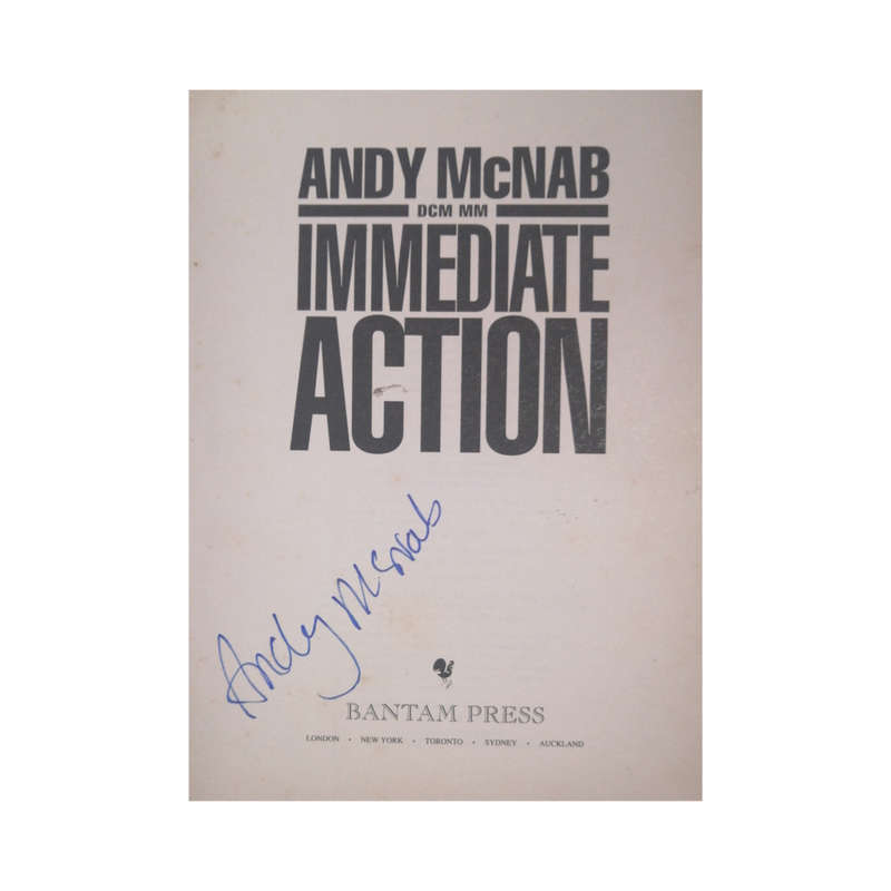 1995 Immediate Action by Andy McNab Hardcover w/o Dustjacket