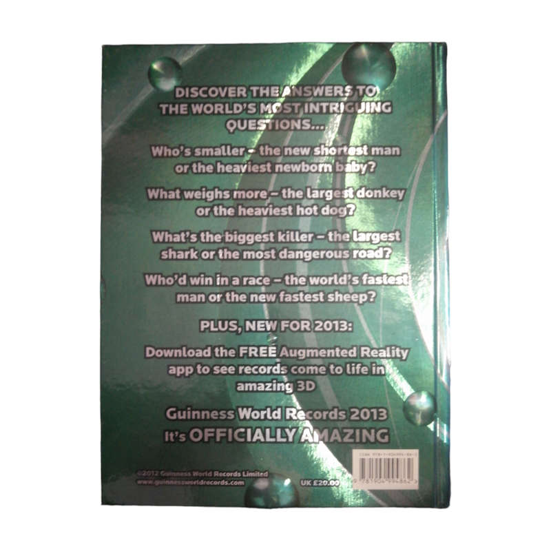 2012 Guinness World Records 2013 Hardcover w/o Dustjacket
