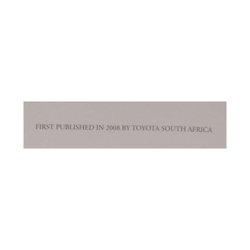 2008 Masters Of Africa- The Toyota Collection Hardcover w/o Dustjacket