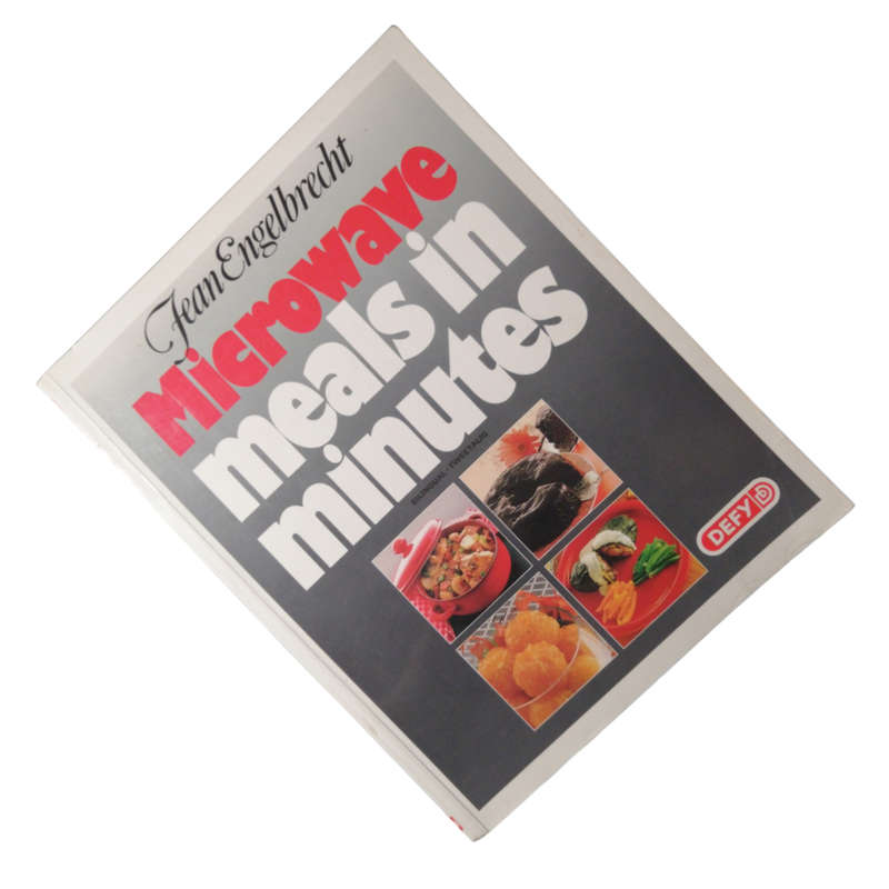 1989 Microwave Meals In Minutes by Jean Engelbrecht Bilingual English-Afrikaans Edition Softcover