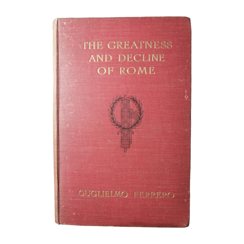 1908-1909 The Greatness And Decline Of Rome by Guglielmo Ferrero 5 Volume Set Hardcover w/o Dustjack