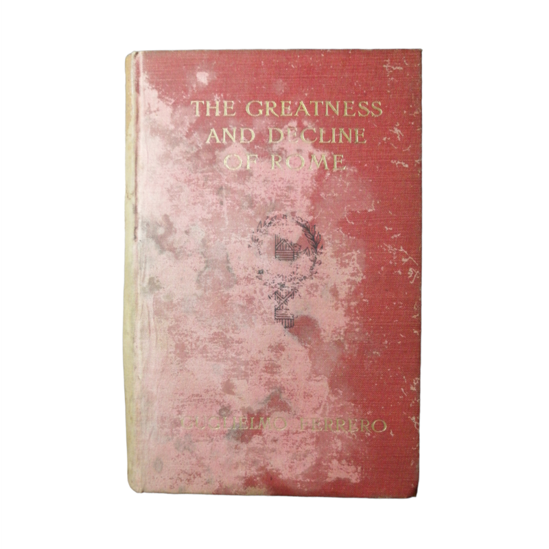 1908-1909 The Greatness And Decline Of Rome by Guglielmo Ferrero 5 Volume Set Hardcover w/o Dustjack