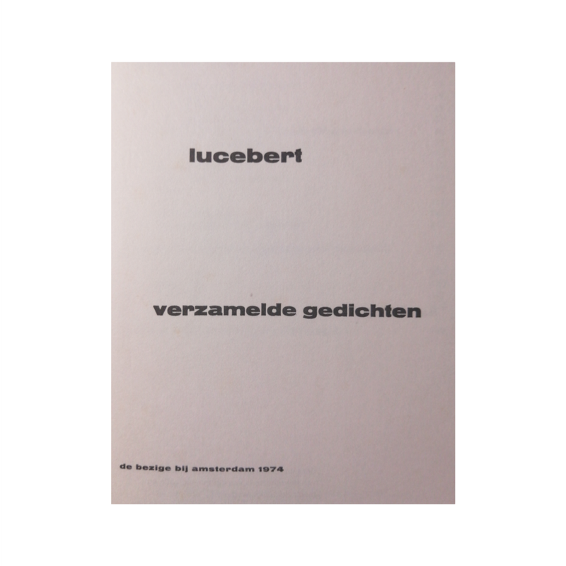 1974 Verzamelde Gedichten by Lucebert 2 Book Boxset Softcover