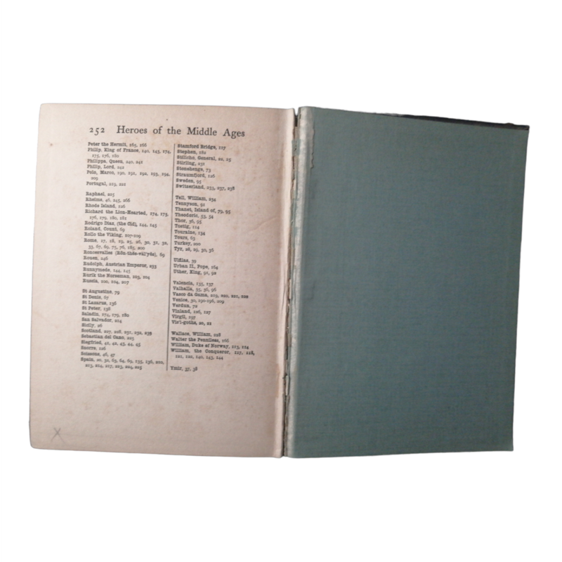 1932 Heroes Of The Middle Ages by Eva March Tappan Hardcover w/o Dustjacket