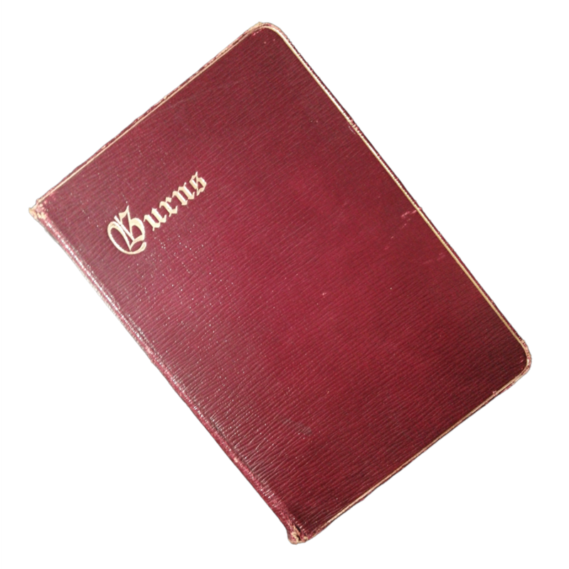 1912 The Poetical Works Of Robert Burns by J. Logie Robertson Hardcover w/o Dustjacket