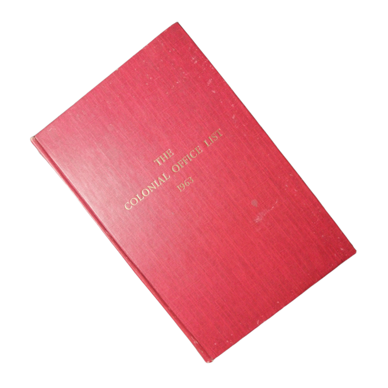 1963 The Colonial Office List Hardcover w/o Dustjacket