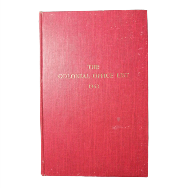 1963 The Colonial Office List Hardcover w/o Dustjacket