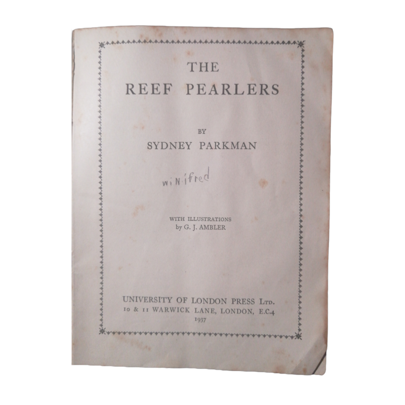 1937 The Reef Pearlers by Sydney Parkman Softcover