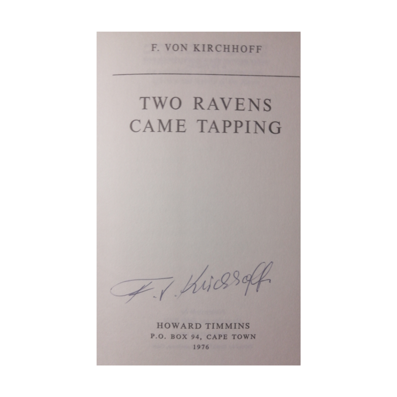 1976 Two Ravens Came Tapping by Friedrich Von Kirchhoff Hardcover w/Dustjacket