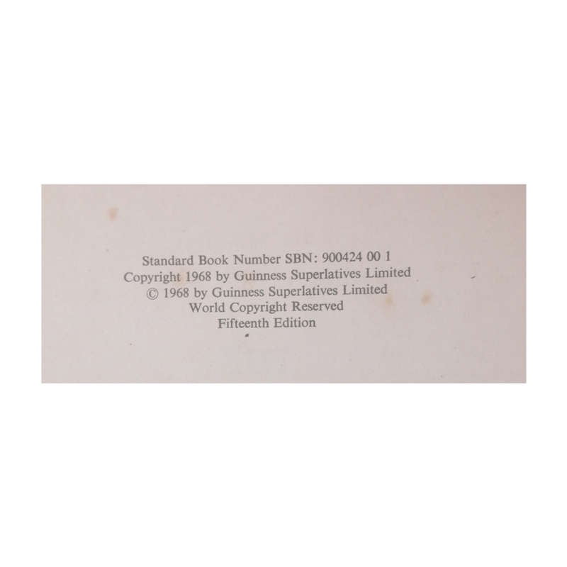 1968 The Guinness Book Of Records Hardcover w/o Dustjacket