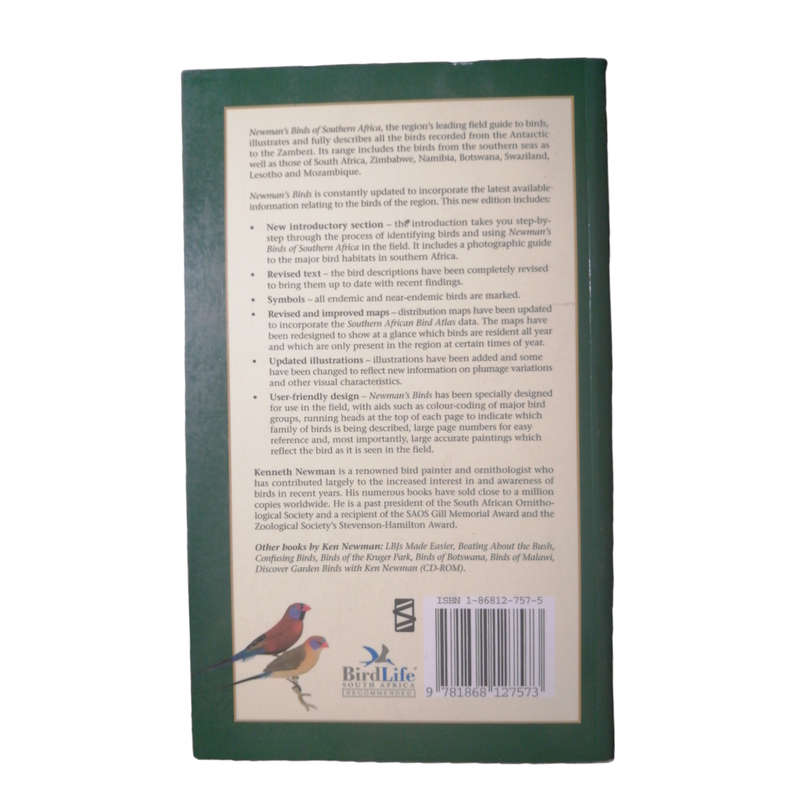 Newman`s Birds Of Southern Africa by Kenneth Newman 1983 Softcover