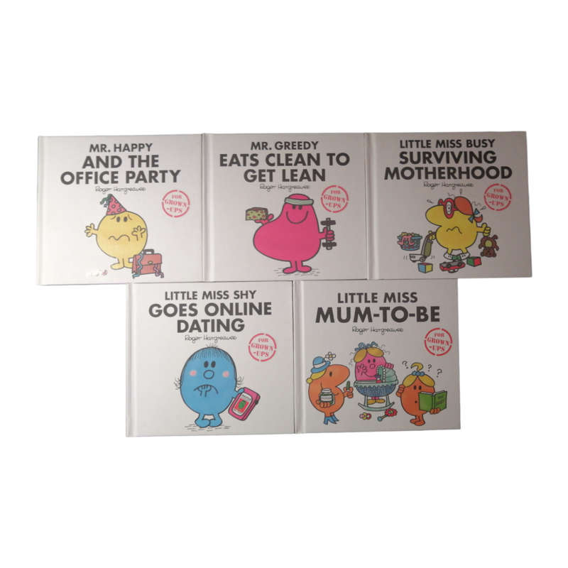Mr. Men For Grown Ups 5 Book Lot 2017 Hardcover w/o Dustjacket