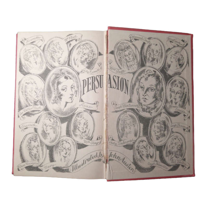 Persuasion by Jane Austen illustrated by John Austen 1944 Hardcover w/o Dustjacket