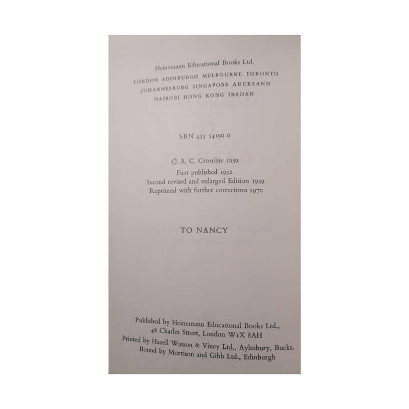 Augustine To Galileo Volume 1 by A. C. Crombie 1970 Hardcover w/Dustjacket