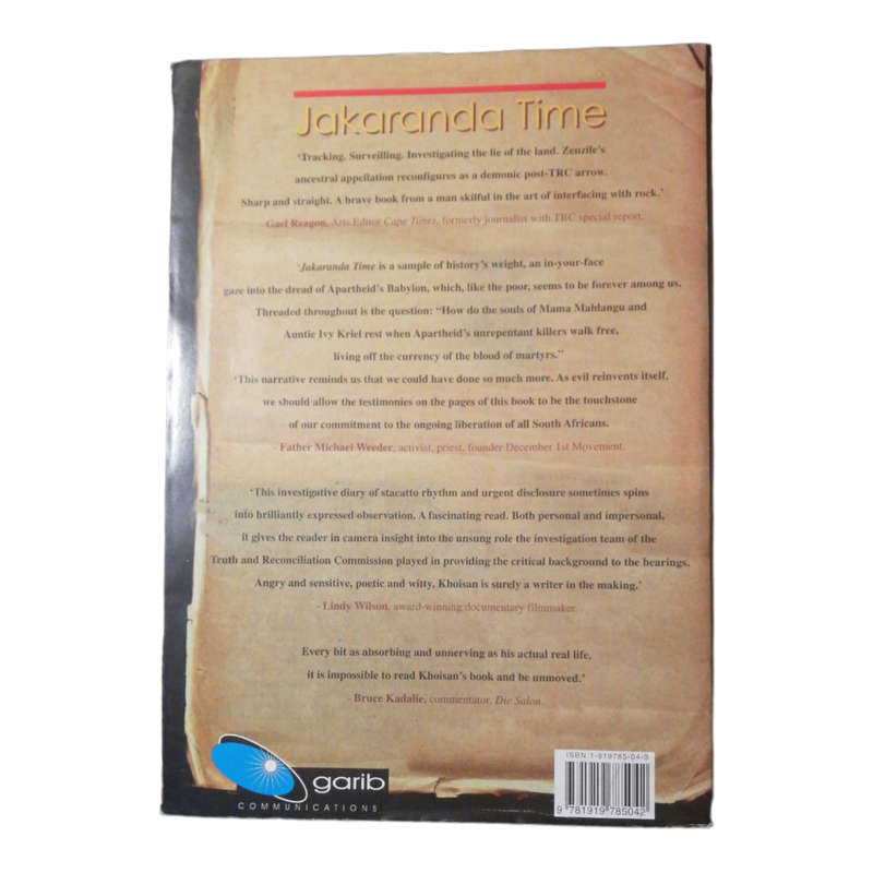 Jakaranda Time by Zenzile Khoisan 2001 Softcover w/Dustjacket
