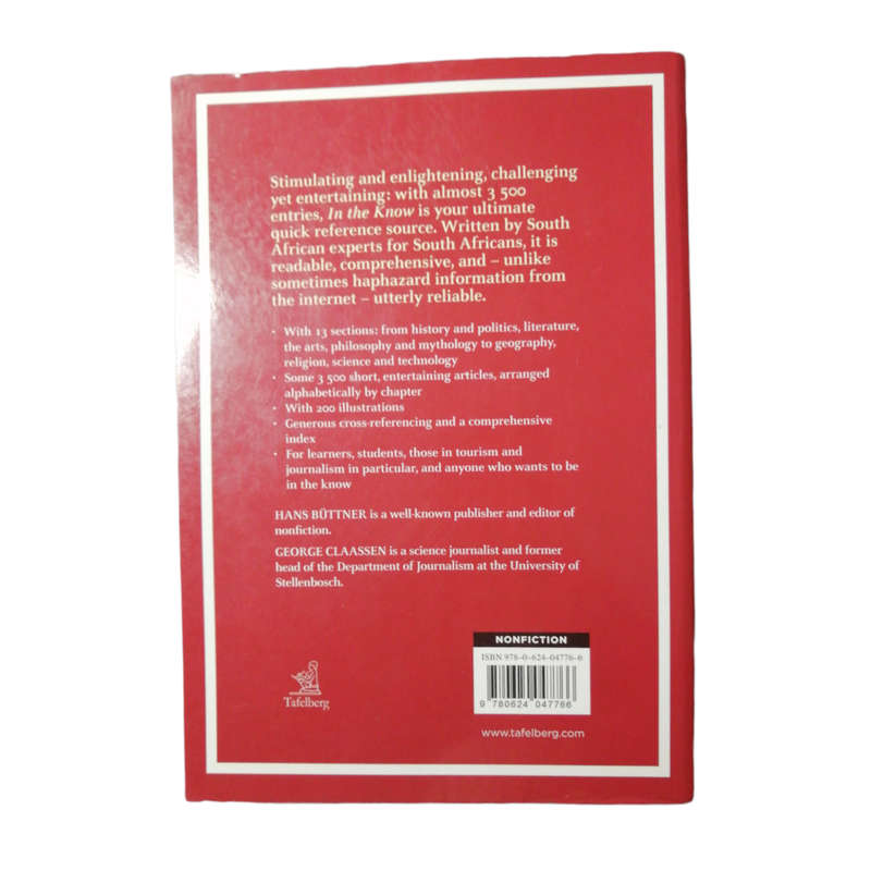 In The Know by Hans Buttner and George Classen 2010 Softcover